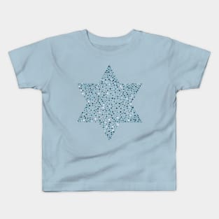 Israel Independence Day holiday flat design icon star of david shape Kids T-Shirt